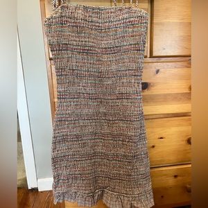 Form fitted multi colored dress